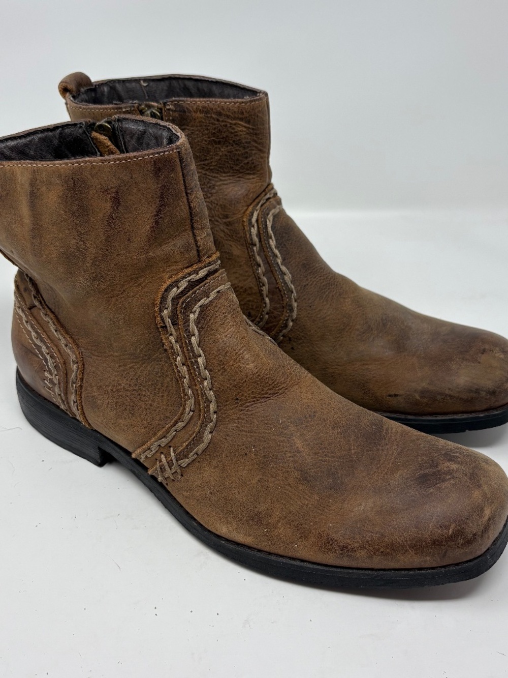 Bed Stu Revolution Side Zip Leather Boots